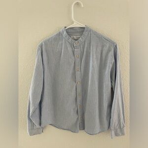 Beautiful light blue Zara long sleeve shirt for 11-12 years old boys.100%cotton